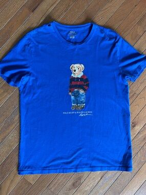 Polo Ralph Lauren Polo Bear Graphic Tee Blue Short Sleeve Men’s Size M